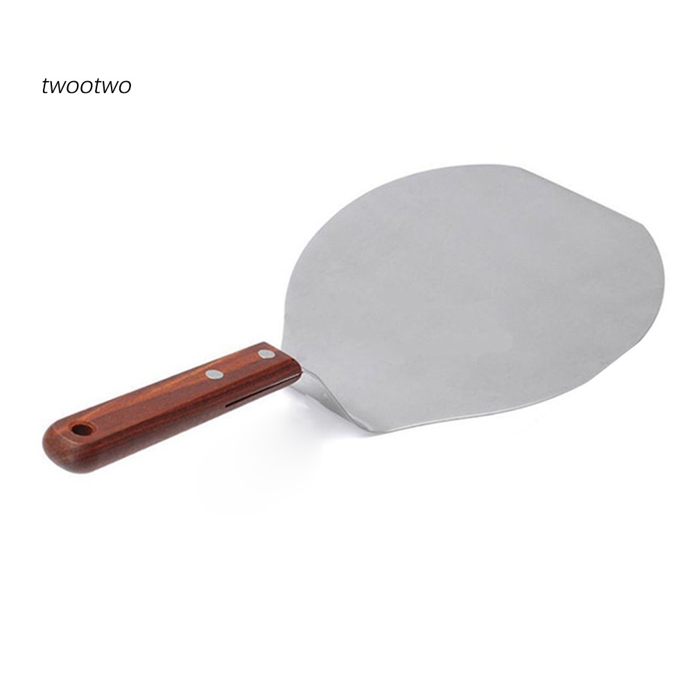 Xẻng xúc bánh pizza tay cầm gỗ 13inch chất liệu thép không gỉ