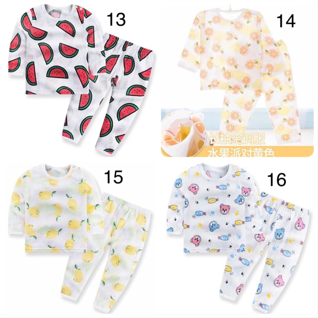 [10-18kg] SALE Bộ cotton giấy CAO CẤP tay dài thông hơi Quảng Châu xuất Nhật cho bé trai và bé gái