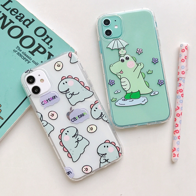 Ốp điện thoại mềm họa tiết khủng long chống sốc cho iPhone 6 6s 7 8 Plus 11 Pro Max X XS Max XR 5 5S SE 2020 | BigBuy360 - bigbuy360.vn