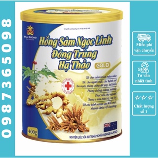 900G Sữa hồng sâm ngọc linh đông trùng hạ thảo chính hãng