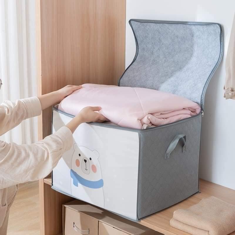 Túi vải đựng chăn màn giỏ quần áo chống ẩm đóng gói du lịch đa năng có thể gấp gọn