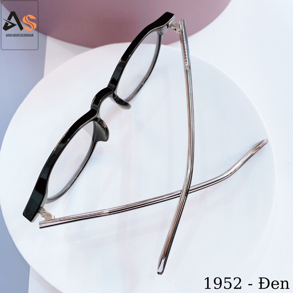 Gọng kính tròn nam nữ chất liệu nhựa cốt kim loại chắc chắn 1952