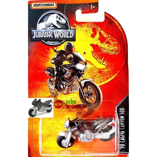 Xe mô hình Matchbox Jurassic World Series Moto '98 Cagiva Canyon 500 GDN83.