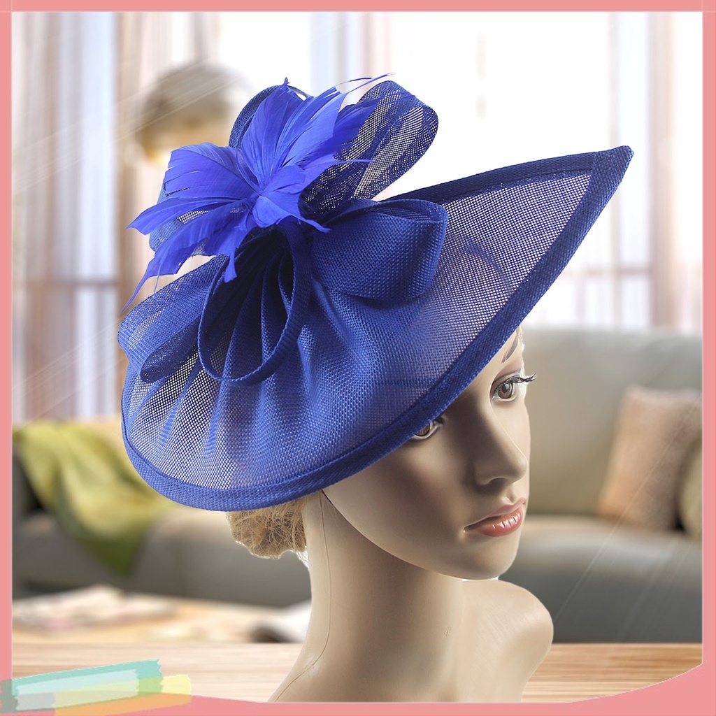 Lk-kẹp Tóc Dạng Lưới Hình Hoa / Lông Vũ Đa Năng Cổ Điển Cho Tiệc Cocktail