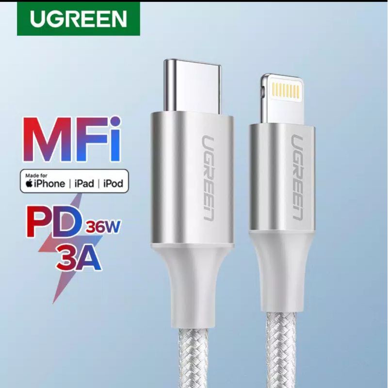 Ugreen Dây Cáp Sạc 3a Cho Iphone 7 8 9 11 X Xr Xs X Max