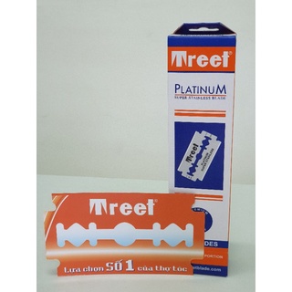 Lưỡi lam Treet cam Hộp 200 lưỡi + Quà tặng dùng thử