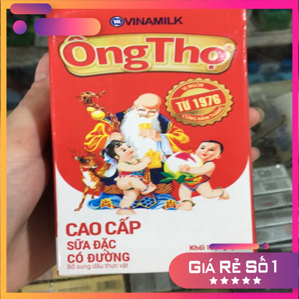 Sữa Đặc Có Đường Ông Thọ Đỏ Hộp Giấy 380g