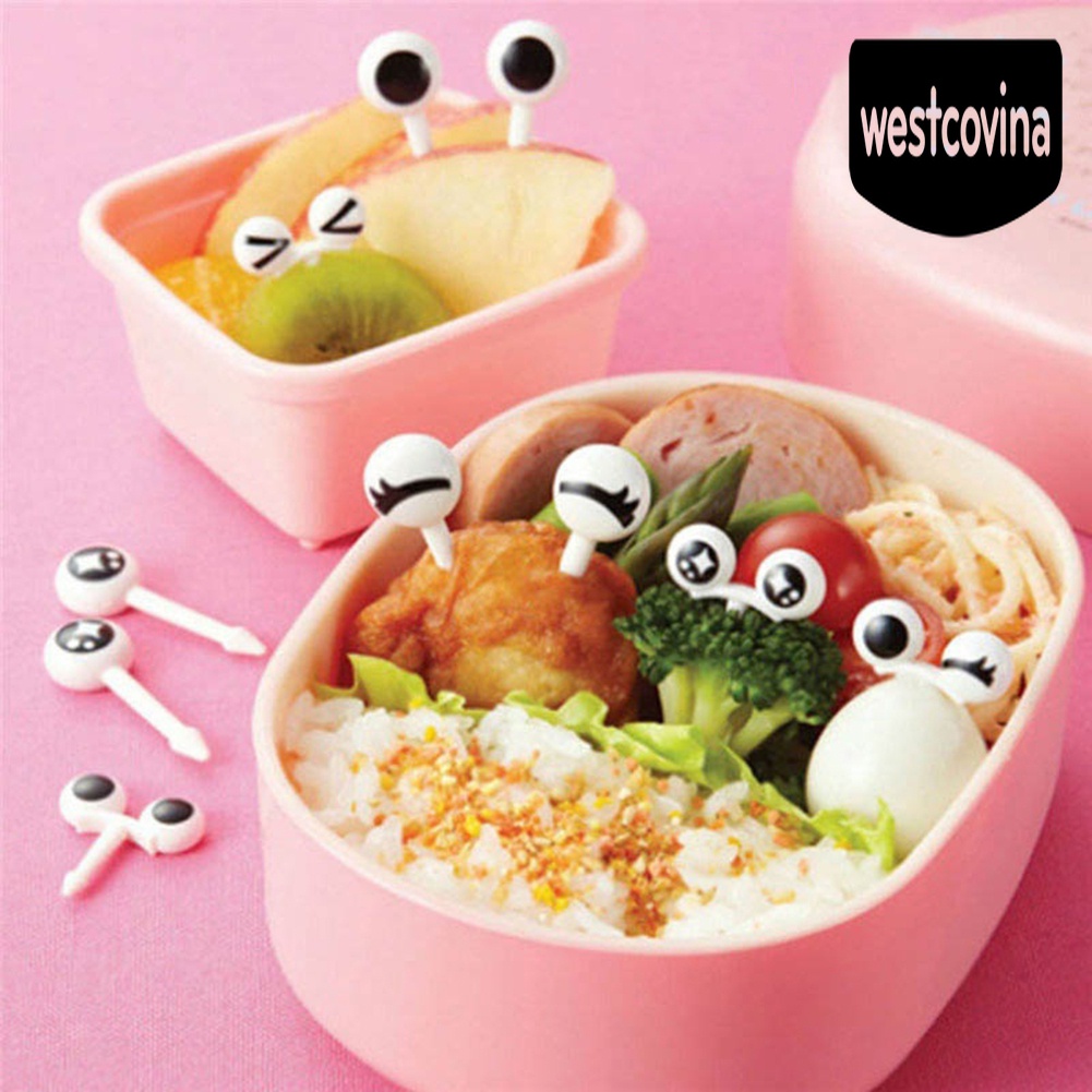 [Hot]☀ Set 10 Nĩa Ăn Trái Cây Hình Đôi Mắt Ngộ Nghĩnh