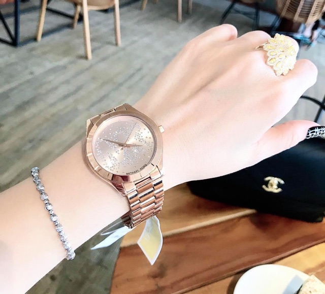 Đồng Hồ Michael Kors Chính Hãng Nữ MK3591 Slim Runway Rose Gold Tone Dial Ladies Watch