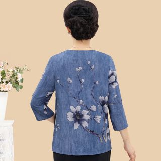 Áo voan lụa trung niên hàng nhập