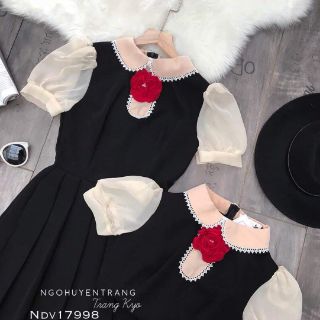 Váy nơ hoa tiểu thư