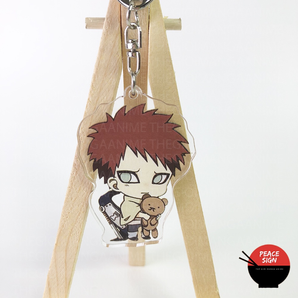 ( Mica trong acrylic) Móc khóa NARUTO SHIPPUDEN ver ĐẦU TO CUTE in hình anime chibi