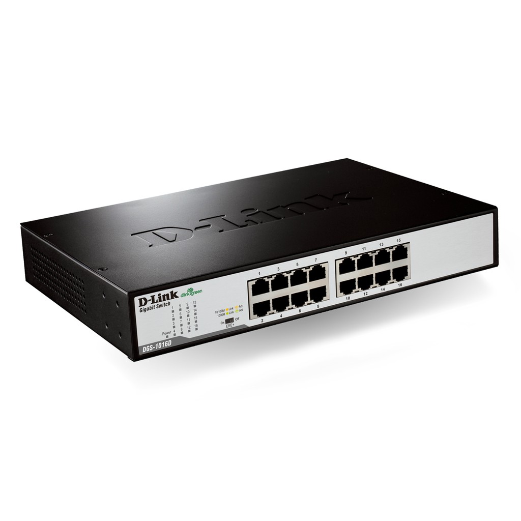 Bộ Chia Mạng Switch 16 Cổng 10/100/1000M D-Link DGS-1016C - Hàng Chính Hãng