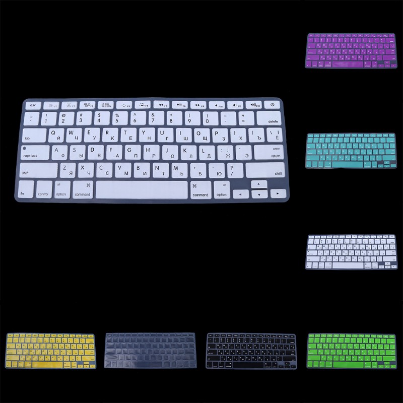 IOR* US Version Russian Keyboard Silicone Skin Cover For Apple Macbook Air Pro 13 15