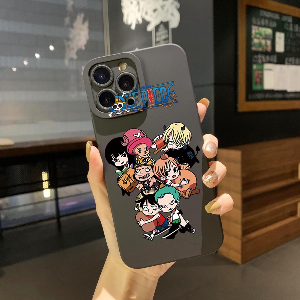 Ốp Điện Thoại Cạnh Vuông In Hoạt Hình One Piece Cho Samsung Galaxy A33 A53 A73 5G A32 A52S A72 A31 A41 A71