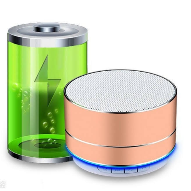 Loa Buetooth Mini Đèn Led Nháy Vỏ Nhôm A10 Âm Thanh Sống Động