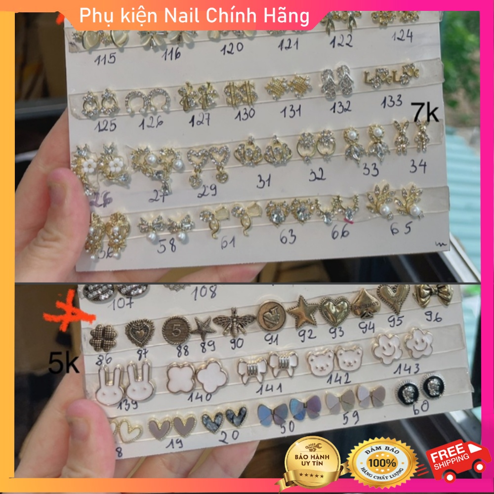 [mã 26 - 65, 93 - 143] Charm nail cao cấp, chamr đá gắn móng hàng chính hãng