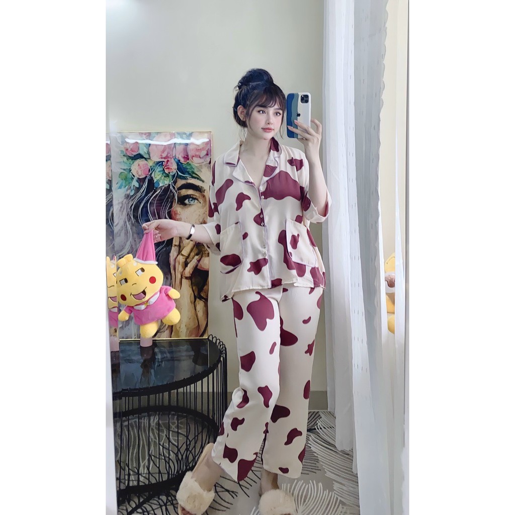 Bộ lụa phối Latin, satin cao cấp có túi quần | BigBuy360 - bigbuy360.vn