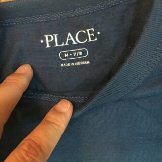 áo place tay dài bé trai