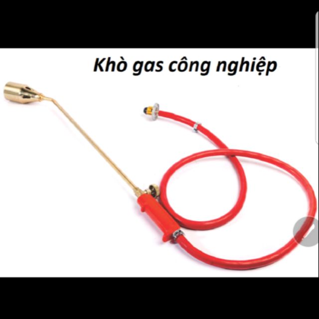 Đèn khò hàn công nghiệp cần dài đầu khò lắp bình gas dân dụng