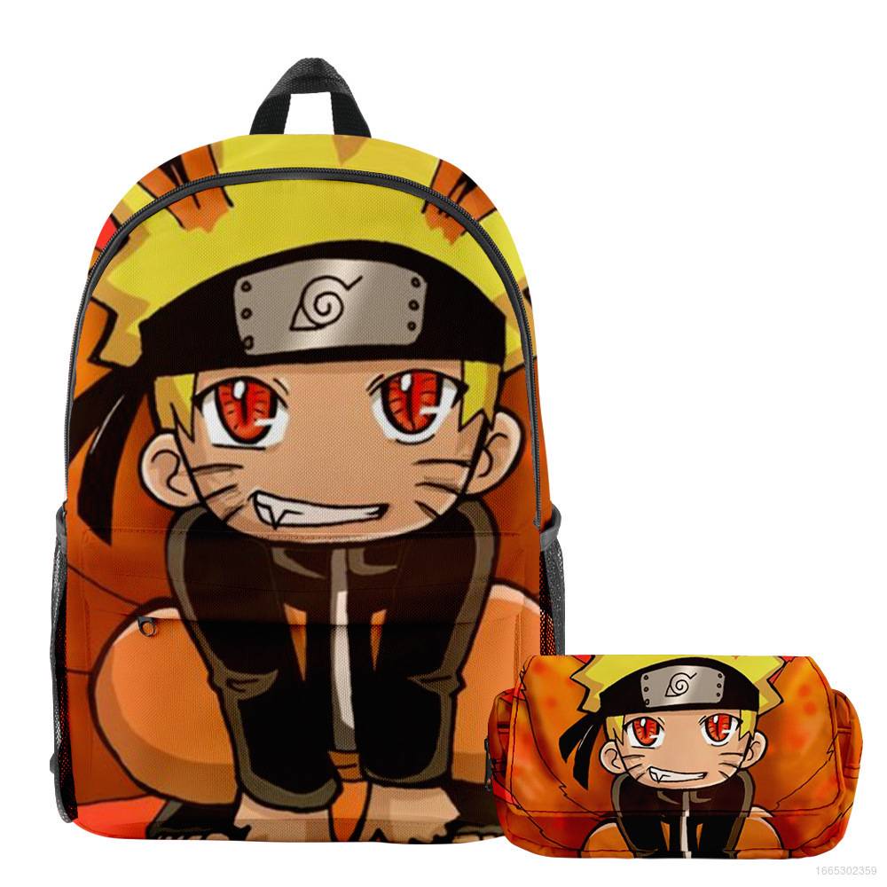Túi Đựng Bút Chì Sức Chứa Lớn Thoáng Khí Chống Thấm Nước In Họa Tiết Ellen Naruto Thời Trang Cá Tính Đa