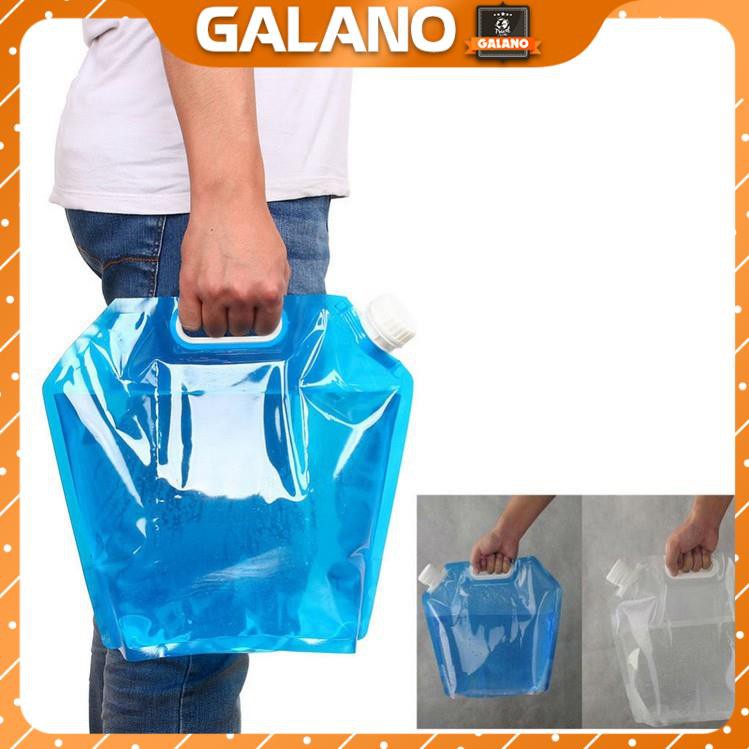 Bình đựng nước 5 lít GALANO túi đựng nước gấp gọn đi du lịch, dã ngoại tiện dụng HG-001196