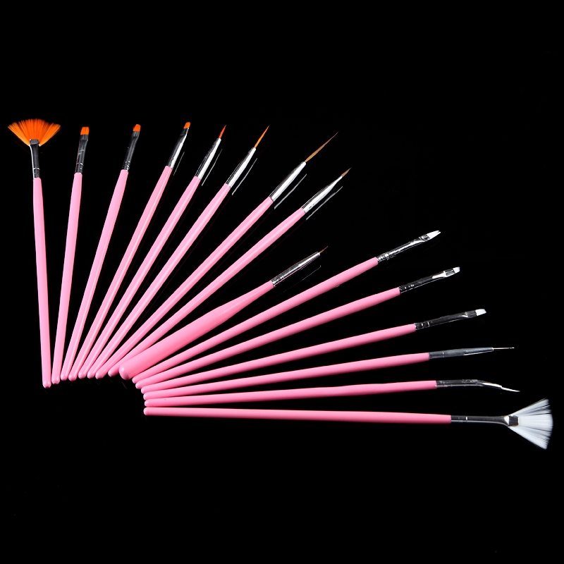 [Hàng mới về] Set 15 Cọ Vẽ Móng Tay Nghệ Thuật Chất Lượng Cao