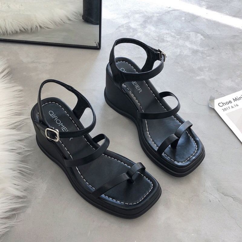 [Mã FAMARAL2 giảm 10k đơn từ 50k] Sandal xuồng 2 quai MAILIAA đế 7 phân siêu nhẹ dễ đi