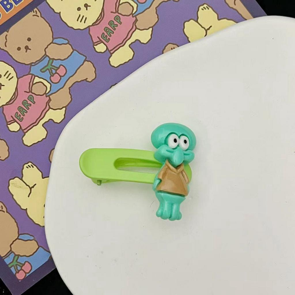 Kẹp Tóc Hình SpongeBob / Ngôi Sao / Trái Tim Dễ Thương Ngọt Ngào Cho Bé Gái