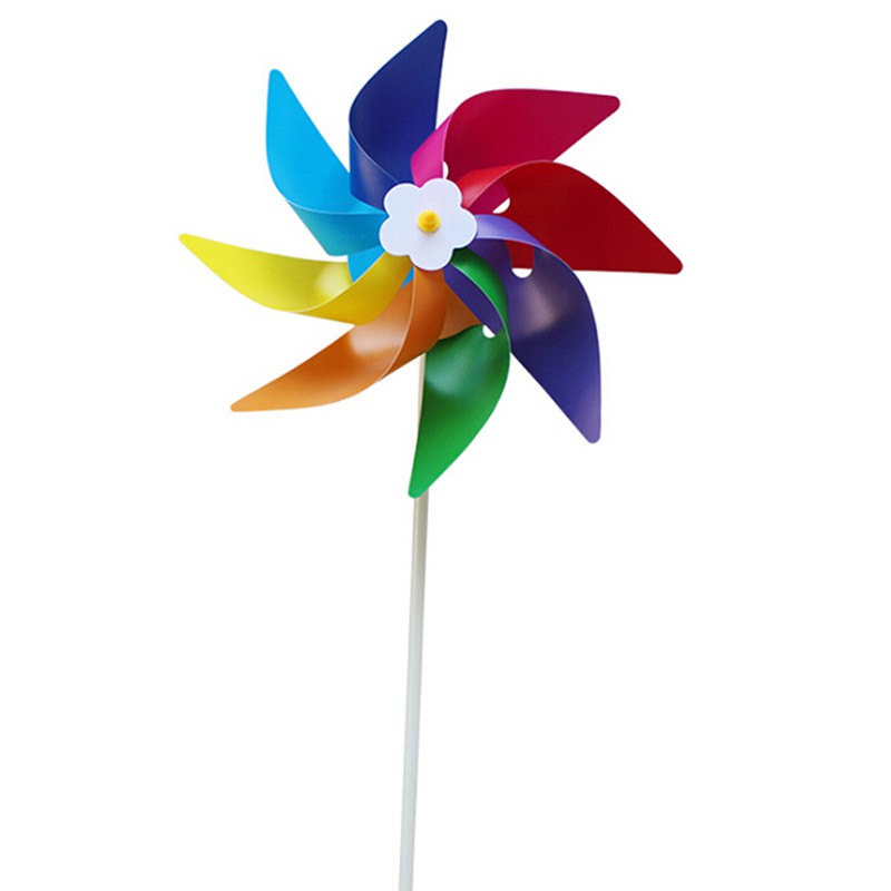 Tbvn Garden Yard Party Outdoor Windmill Wind Spinner Ornament Decoration Kids Toys Cool