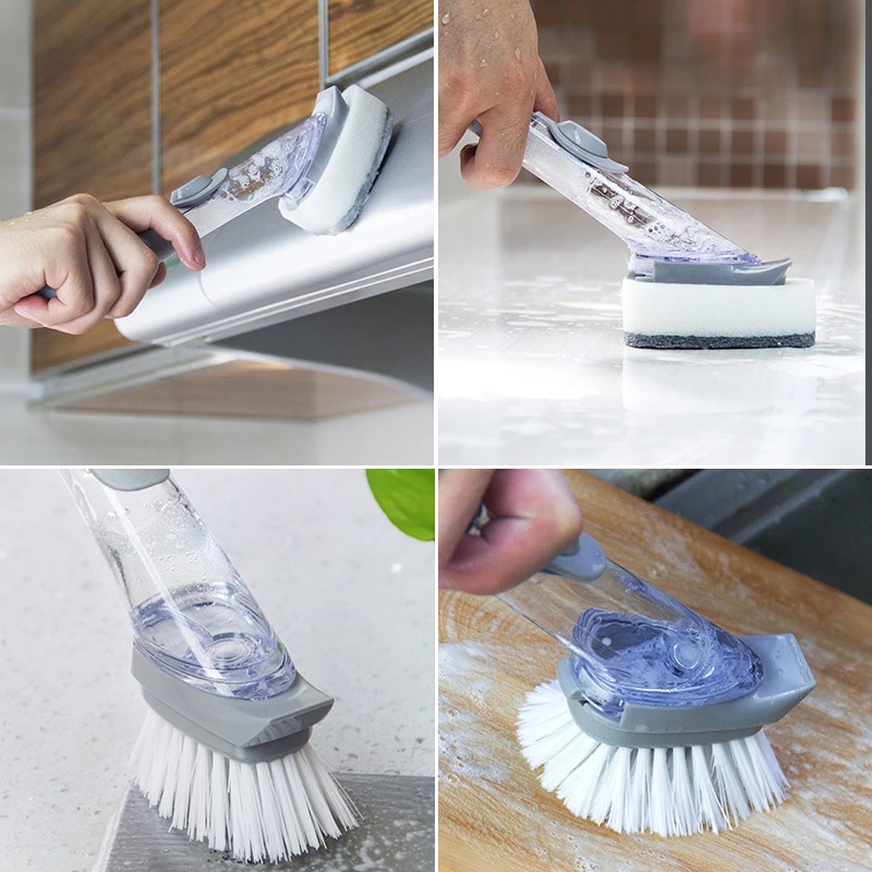 Cọ Vệ Sinh Chén Dĩa 2 Trong 1 Đa Năng Tiện Dụng