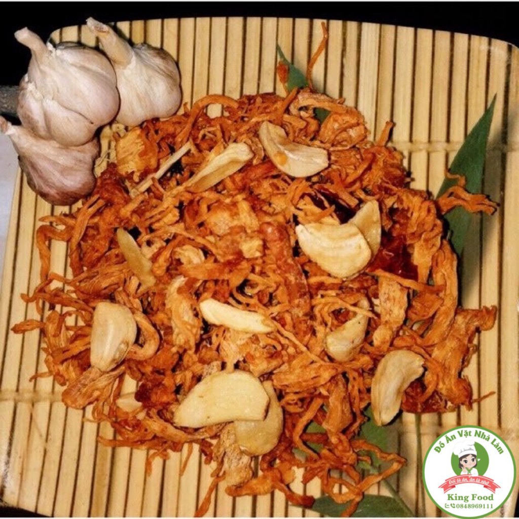 500Gr Cơm cháy mắm hành lắc khô gà bơ tỏi| KingFood - Thế Giới Đồ Ăn Vặt - Đồ Ăn Vặt Hà Nội