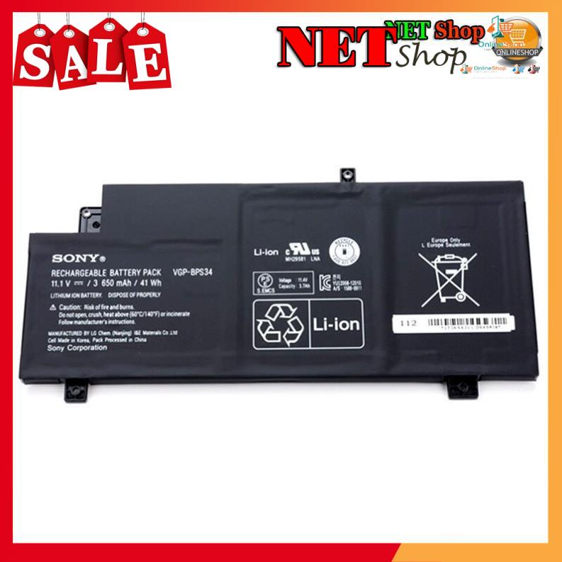 ⚡ Pin laptop sony Vaio BPS34 Touch SVF15A1ACXB SVF15A1ACXS VGP-BPS34 ZIN