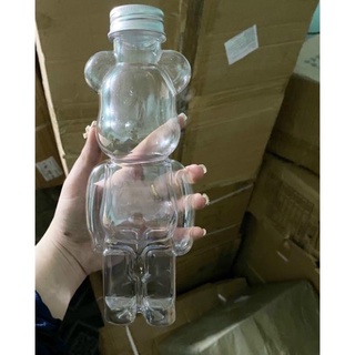 Bình đựng nước, trà sữa hình gấu dễ thương.