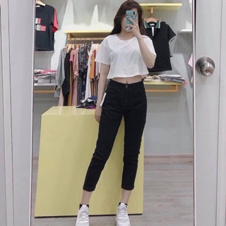 Quần jeans baggy đen vnxk