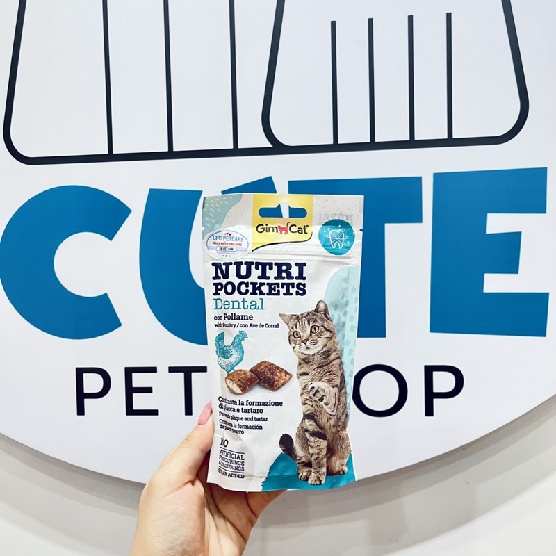 [GimCat] GimCat Nutri Pockets Làm sạch cao răng &amp; Đẩy Búi Lông