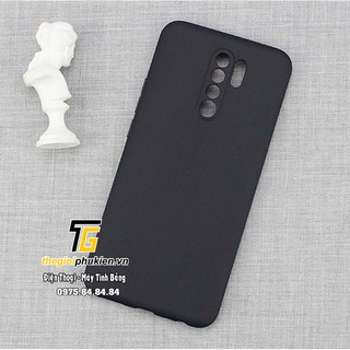 Ốp lưng silicon màu đen Xiaomi Redmi 9 siêu mỏng