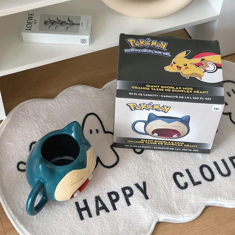 Cốc uống nước bằng sứ cỡ lớn in hoạt hình Pokemon Pikachu dễ thương