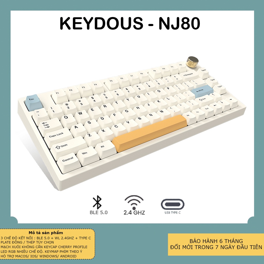 NJ80 - Bàn phím cơ Keydous NJ80