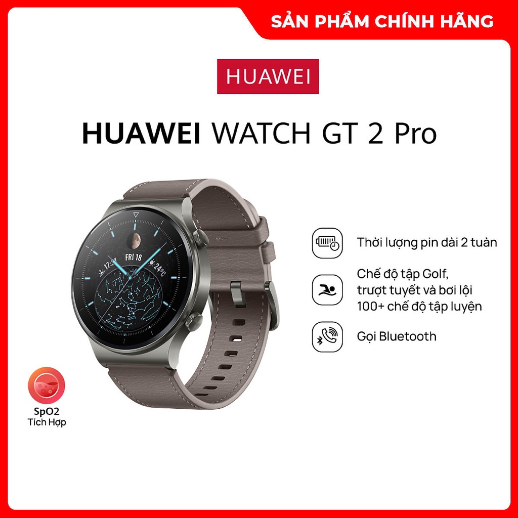 Đồng hồ thông minh HUAWEI WATCH GT 2 Pro - Pin Liên Tục 2 Tuần