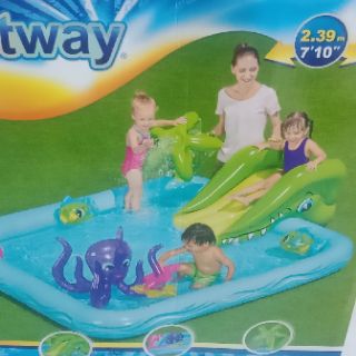 Bể bơi cầu tuột cao cấp bestway