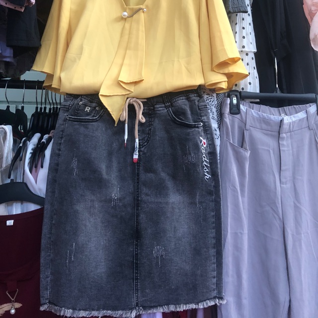 Chân váy jean qc cc sale