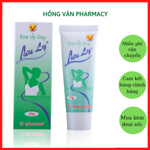 Kem Tẩy Lông Triệt Lông Lưu Ly - Sao Thái Dương Tuýp 20g Gel Làm Sạch Lông Tay, Lông Chân, Nách, Kem Wax Bikini