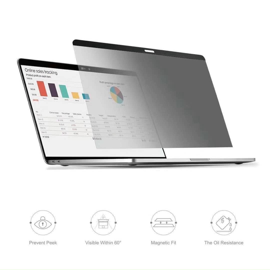 Miếng dán film Chống Nhìn Trộm WiWU cho MacBook Pro 14.2/MacBook Air 13.3/13pro