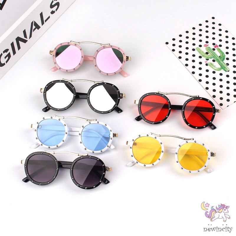 Kính mát phong cách Retro chống tia UV độc đáo cho bé