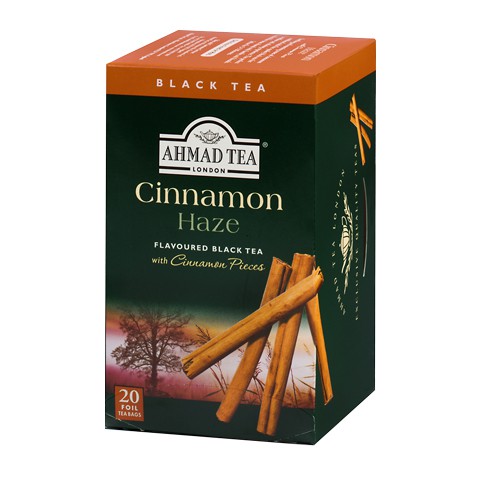 Trà Đen Túi Lọc Ahmad Cinnamon Haze - Trà Ahmad Quế Hộp Giấy Bao Thiếc 40g