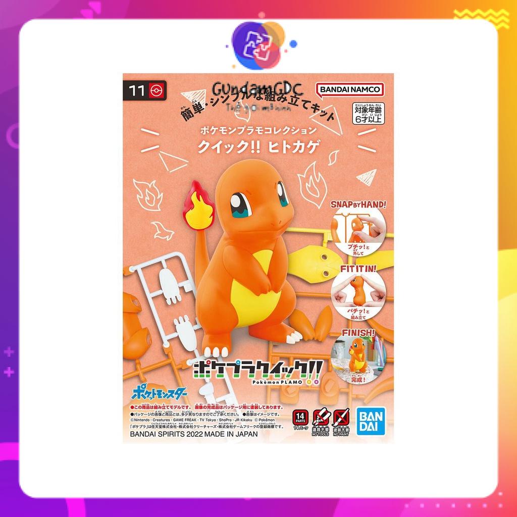 Mô hình lắp ráp Pokémon PLAMO COLLECTION QUICK!! 11 Charmander Bandai 4573102633668