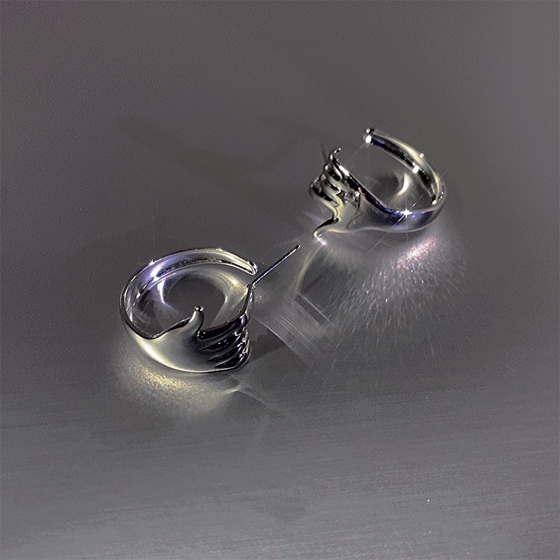 Khuyên Tai Hình Móng Vuốt Năm Ngón Tay Phong Cách Thời Trang Unisex F774