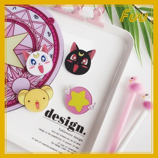 Ghim cài, huy hiệu Sakura Thủ Lĩnh Thẻ Bài, Thủy Thủ Mặt Trăng (Cardcaptor Sakura/Sailor Moon) mẫu 1