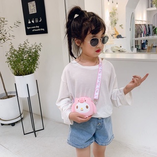 Túi đeo chéo silicon Hello kitty
